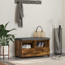 Hallbænk Røget Eg 80 x 38 x 46 cm Kunstigt træ og stof
