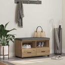 Hallbænk Artisan Eg 80 x 38 x 46 cm Kunstigt træ og stof