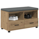 Hallbænk Artisan Eg 80 x 38 x 46 cm Kunstigt træ og stof