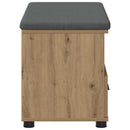 Hallbænk Artisan Eg 80 x 38 x 46 cm Kunstigt træ og stof