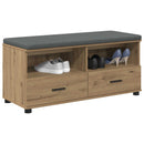 Hallbænk Artisan Eg 100 x 38 x 46 cm Kunstigt træ og stof
