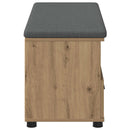 Hallbænk Artisan Eg 100 x 38 x 46 cm Kunstigt træ og stof