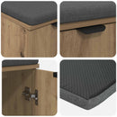 Hallbænk Artisan Eg 60 x 38 x 46 cm Kunstigt træ og stof