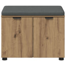 Hallbænk Artisan Eg 60 x 38 x 46 cm Kunstigt træ og stof