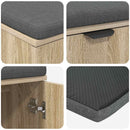 Hallbænk Sonoma eg 100 x 38 x 46 cm Kunstigt træ og stof