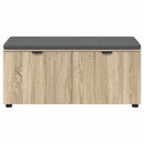 Hallbænk Sonoma eg 100 x 38 x 46 cm Kunstigt træ og stof