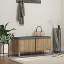 Hallbænk Artisan Eg 100 x 38 x 46 cm Kunstigt træ og stof