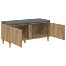 Hallbænk Artisan Eg 100 x 38 x 46 cm Kunstigt træ og stof