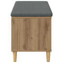 Hallbænk Artisan Eg 100 x 38 x 46 cm Kunstigt træ og stof