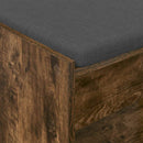 Hallbænk Røget Eg 63 x 38 x 45 cm Kunstigt træ og stof