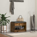 Hallbænk Røget Eg 63 x 38 x 45 cm Kunstigt træ og stof