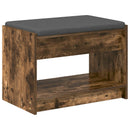 Hallbænk Røget Eg 63 x 38 x 45 cm Kunstigt træ og stof