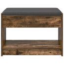 Hallbænk Røget Eg 63 x 38 x 45 cm Kunstigt træ og stof