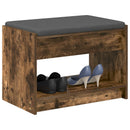 Hallbænk Røget Eg 63 x 38 x 45 cm Kunstigt træ og stof