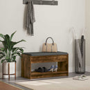 Hallbænk Røget Eg 83 x 38 x 45 cm Kunstigt træ og stof