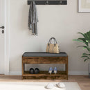 Hallbænk Røget Eg 83 x 38 x 45 cm Kunstigt træ og stof