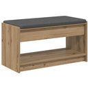 Hallbænk Artisan Eg 83 x 38 x 45 cm Kunstigt træ og stof