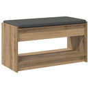 Hallbænk Artisan Eg 83 x 38 x 45 cm Kunstigt træ og stof