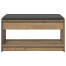 Hallbænk Artisan Eg 83 x 38 x 45 cm Kunstigt træ og stof