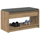 Hallbænk Artisan Eg 83 x 38 x 45 cm Kunstigt træ og stof