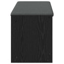 Hallbænk Sort Eg 103 x 38 x 45 cm Kunstigt træ og stof