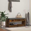 Hallbænk Røget Eg 103 x 38 x 45 cm Kunstigt træ og stof