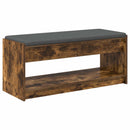 Hallbænk Røget Eg 103 x 38 x 45 cm Kunstigt træ og stof