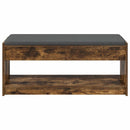 Hallbænk Røget Eg 103 x 38 x 45 cm Kunstigt træ og stof