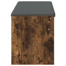 Hallbænk Røget Eg 103 x 38 x 45 cm Kunstigt træ og stof