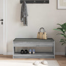 Hallbænk Grå Sonoma 103 x 38 x 45 cm Kunstigt træ og stof