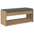 Hallbænk Artisan Eg 103 x 38 x 45 cm Kunstigt træ og stof