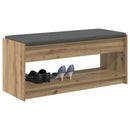 Hallbænk Artisan Eg 103 x 38 x 45 cm Kunstigt træ og stof