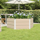 Plantekasse Elfenben 129 x 129 x 45 cm Stål