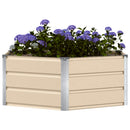 Plantekasse Elfenben 129 x 129 x 45 cm Stål