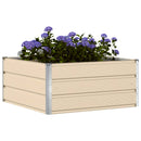 Plantekasse Elfenben 100 x 100 x 45 cm Stål