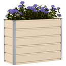 Plantekasse Elfenben 100 x 40 x 75 cm Stål