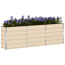 Plantekasse Elfenben 240 x 40 x 75 cm Stål