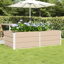 Plantekasse Elfenben 160 x 80 x 45 cm Stål