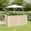 Plantekasse Elfenben 160 x 80 x 75 cm Stål