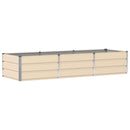 Plantekasse Elfenben 240 x 80 x 45 cm Stål