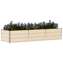 Plantekasse Elfenben 240 x 80 x 45 cm Stål