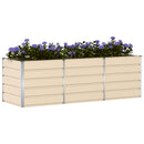Plantekasse Elfenben 240 x 80 x 75 cm Stål