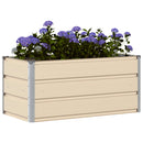 Plantekasse Elfenben 100 x 50 x 45 cm Galvaniseret stål