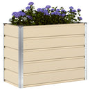 Plantekasse Elfenben 100 x 50 x 75 cm Galvaniseret stål