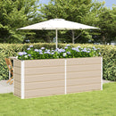 Plantekasse Elfenben 195 x 50 x 75 cm Galvaniseret stål