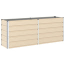 Plantekasse Elfenben 195 x 50 x 75 cm Galvaniseret stål