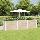Plantekasse Elfenben 290 x 90 x 75 cm Galvaniseret stål