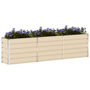 Plantekasse Elfenben 290 x 50 x 75 cm Galvaniseret stål