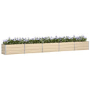 Plantekasse Elfenben 480 x 50 x 45 cm Galvaniseret stål