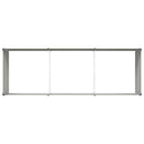 Plantekasse Elfenben 290 x 100 x 45 cm Galvaniseret stål